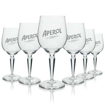 6x Aperol Spritz Glas 1919 Logo Calice Gl&auml;ser...