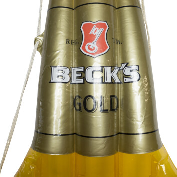 1x Becks Bier Luftmatratze Becks Gold Goldene Einzelluftmatratze