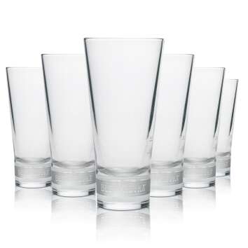 6x Becherovka Vodka Glas Longdrinkglas rastal