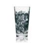 6x Bacardi Whiskey Glas Longdrinkglas Plamenaufdruck dunkel