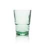 6x Bacardi Kunststoff Mehrwegbecher Glas 0,36l Grüne Longdrinkgläser Palmenmuster