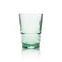6x Bacardi Rum Glas Acryl Mehrweg Becher grün