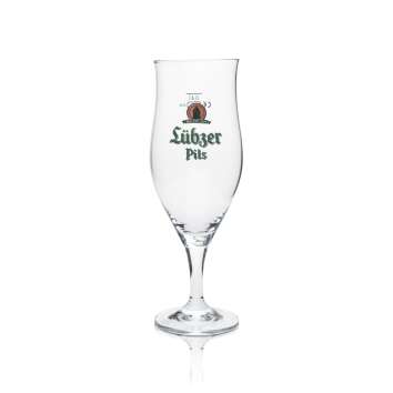 6x Lübz Bier Glas Pokal 0,4l Pils Ritzenhoff