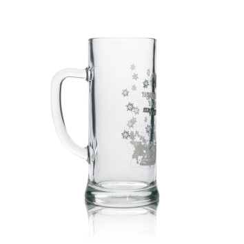 6x Weltenburger Kloster Bier Glas Krug 0,5l Winter Traum Schnee Edition