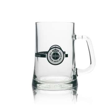 6x Warsteiner Bier Glas Krug 0,5l Freundschaftskr&uuml;ge