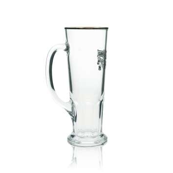 6x Hövels Bier Glas Krug 0,5l Goldrand Sahm