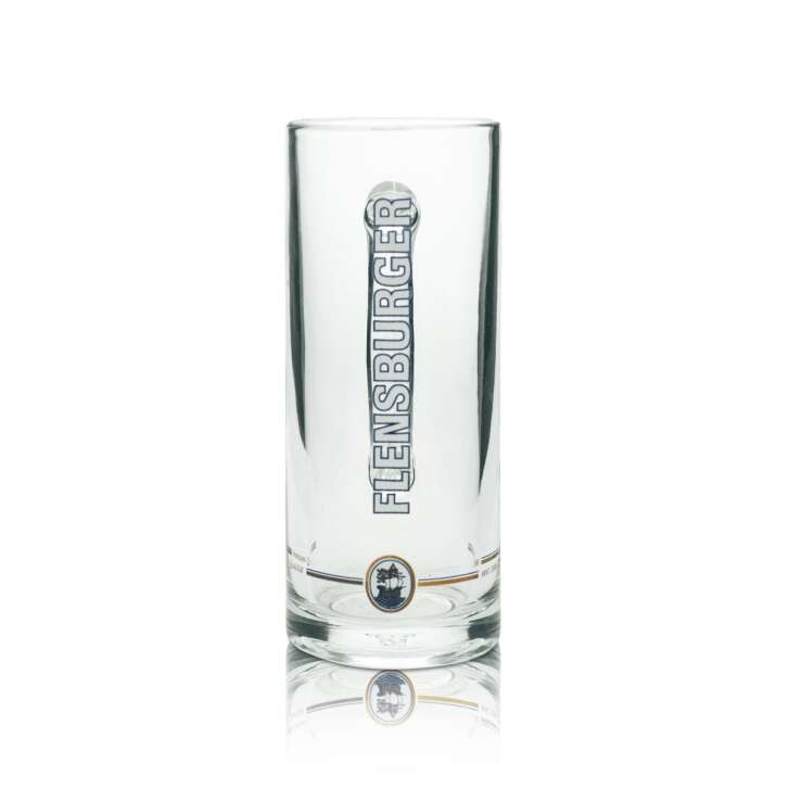 6x Flensburger Bier Glas Krug 0,3l Rastal