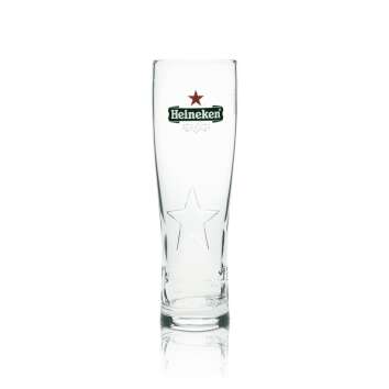 6x Heineken Bier Glas Tulpe 0,5l Stern Relief