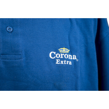 1x Corona Bier Polo Herren blau Gr. XL