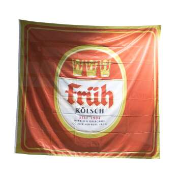 1x K&ouml;lsch Bier Fahne fr&uuml;h rot Gold banderole