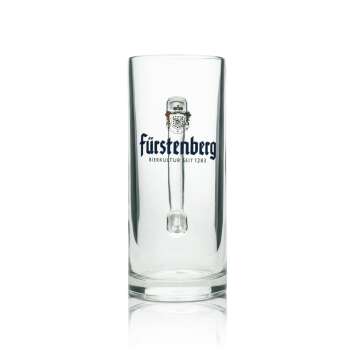 6x F&uuml;rstenberg Bier Glas Krug 0,4l rastal