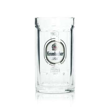 6x Krombacher Bier Glas Krug 0,3l Sahm Relief Pils Seidel...