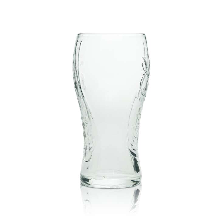 6x Coca Cola Softgetränk Glas Konturglas einzeln