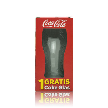 6x Coca Cola Softgetränk Glas Konturglas einzeln