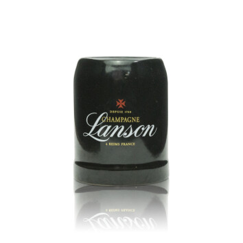 6x Lanson Champagner Glas Tonkrug schwarz klein