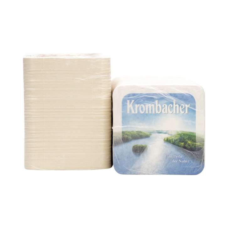 80x Krombacher Bier Bierdeckel Logo mit See