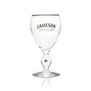 6x Jameson Whiskey Glas Irish Coffee 4cl Goldrand und Kleeblatt