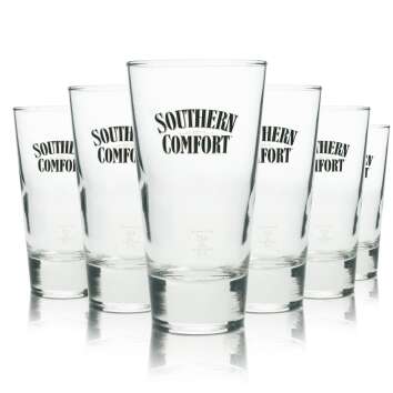 6 x Southern Comfort Glas Gläser Longdrink Caipi Edition Gastro Bar NEU 