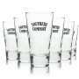 6x Southern Comfort Whiskey Glas Longdrink braunes Logo
