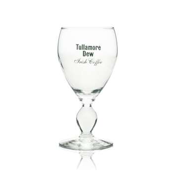 6x Tullamore Dew Whiskey Glas Irish Coffee Logo Gr&uuml;n