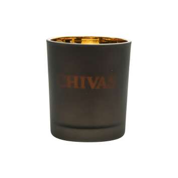 6x Chivas Regal Whiskey Teelicht Schwarz innen Gold mit...