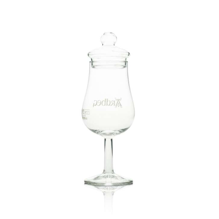 6x Ardbeg Whiskey Glas Tasting 4cl mit Deckel Logo weiß Urban Bar