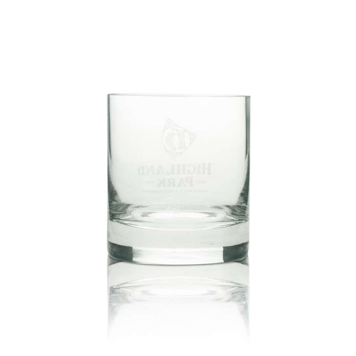 6x Highland Park Whiskey Glas Tumbler Logo weiß 4cl Mäser