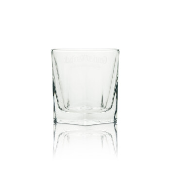 6x Jack Daniels Whiskey Glas Tumbler Gentleman Jack 5-Eckig weiß