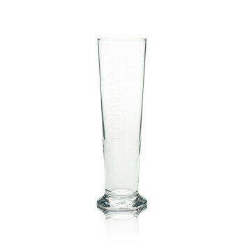 6x Landskron Bier Glas Tulpe 0,3l Logo in Relief Rastal