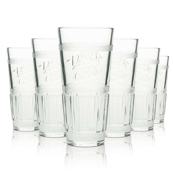 6x Vita Cola Softgetränk Glas 0,2l Longdrinkglas
