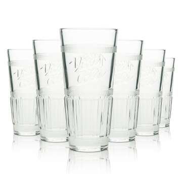 6x Vita Cola Softgetränk Glas 0,2l Longdrinkglas