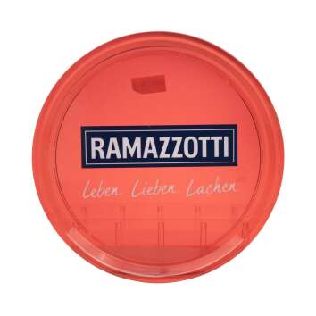 1x Ramazotti Lik&ouml;r Tablett Rot Transparent Leben...