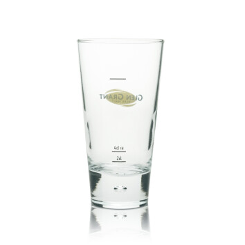 6x Glen Grant Whiskey Glas Longdrink mit Luftblase glebes logo