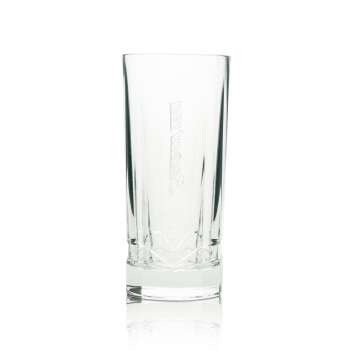 6x Berentzen Likör Glas Longdrink 8-eckig 200ml