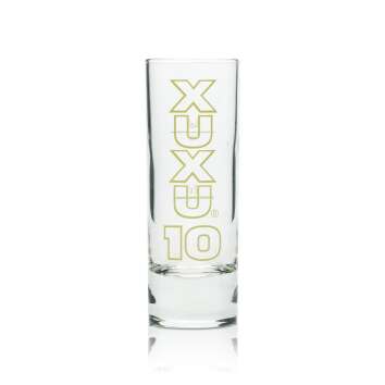 6x XuXu 10 Limes Glas Shot 4cl Schnaps Gl&auml;ser Kurze...