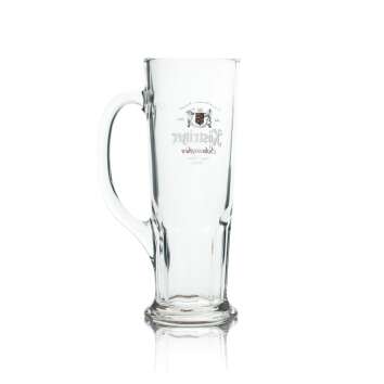 6x Köstritzer Bier Glas Krug Schwarzbier 0,5l Sahm Seidel Henkel Gläser Krüge