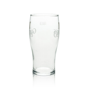 6x Guinness Bier Glas Longdrink 0,33l