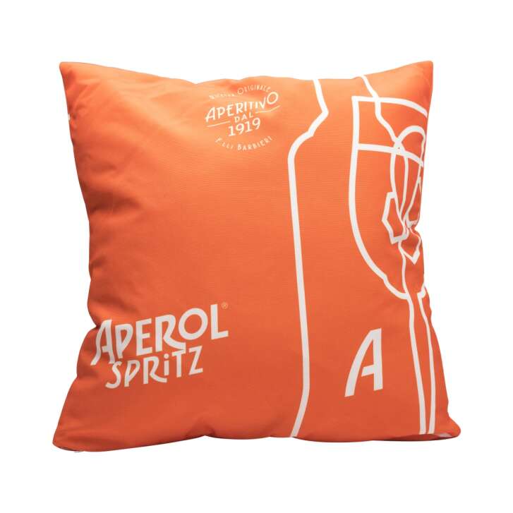 Aperol Spritz Kissen Orange Aperitivo 1919 40x40 Outdoor Deko Lounge Sofa Bar