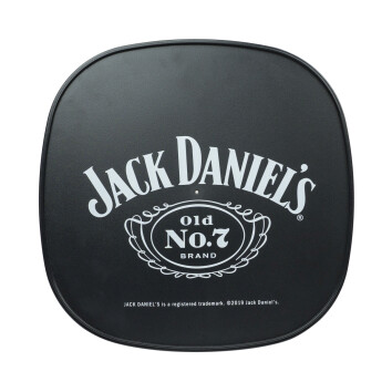 1x Jack Daniels Whiskey Tablett Eckig schwarz gummiert