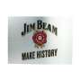 1x Jim Beam Whiskey Leuchtreklame Plexiglas auf Aluminiumplatte mit Wandhalterung