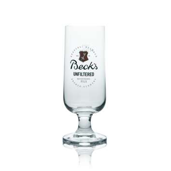 6x Becks Bier Glas Pokal 0,5l unfiltered Logo