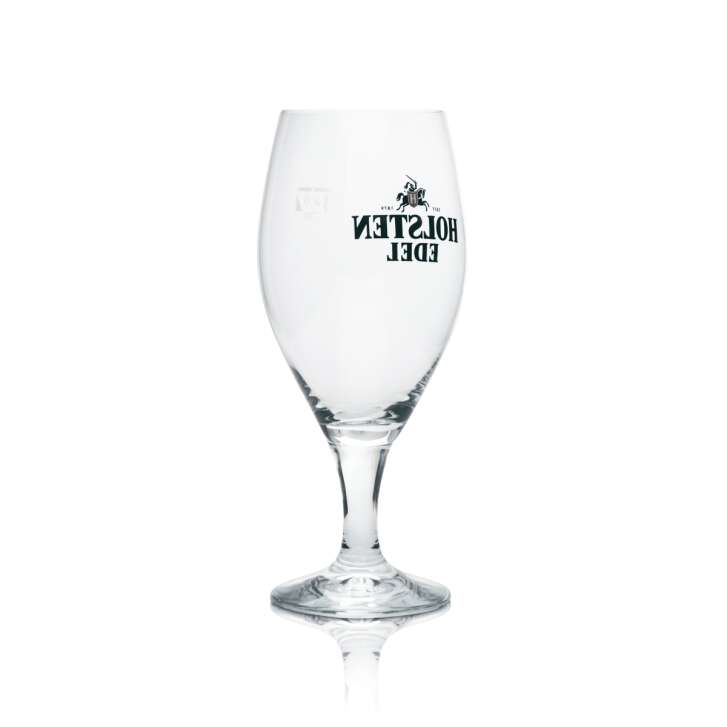 6x Holsten Bier Glas 0,4l Pokal "Edles Pils" altes Logo RC