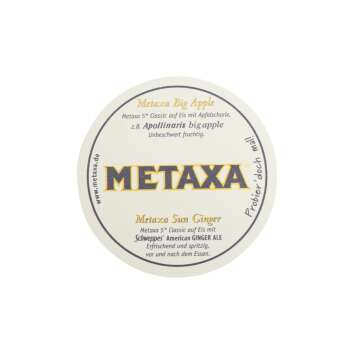 10x Metaxa Brandy Untersetzer Set 10x Aufsteller + 100x Bierdeckel Gläser 