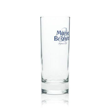 6 Marie Brizard Likör Glas Longdrink blaues Logo neu