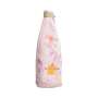 1 Veuve Clicquot Champagner Flaschenmantel Mantel/Tasche Rosa Blumenmuster 0,7L Reisverschluss+Knopf neu