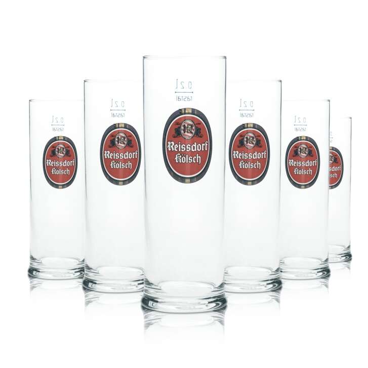 12x Reissdorf Kölsch Glas 0,2l Stange Bier Gläser Brauerei Köln Karneval Köbes