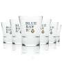 6 Blue Bay B Rum Glas Schnapsglas neu