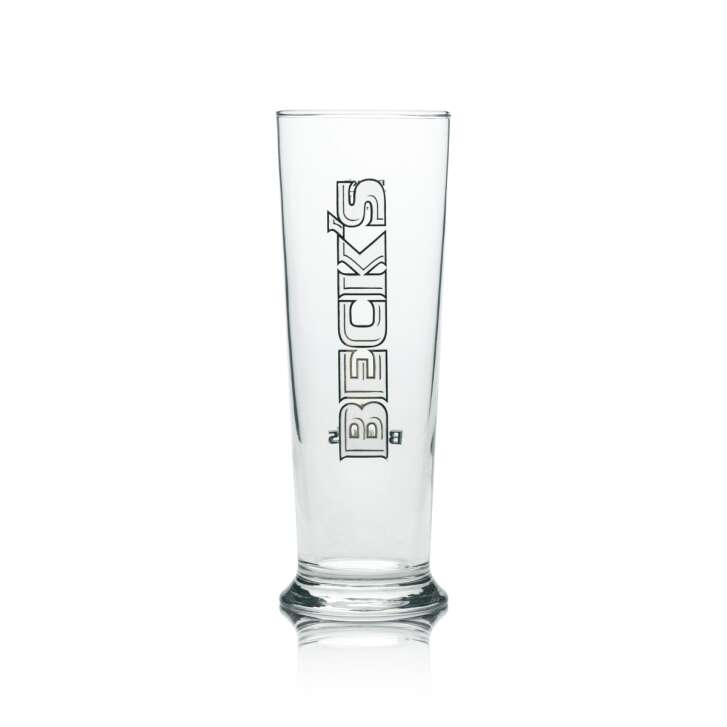 6x Becks Bier Glas Seattle 0,25l Neu OVP Cup Gläser Pokal Pils Bar Drinks 