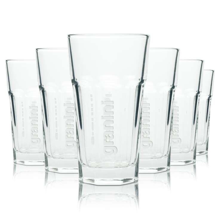 6x Granini 0.5/0.59 Liter Saft Glas Gläser Cocktail Longdrink