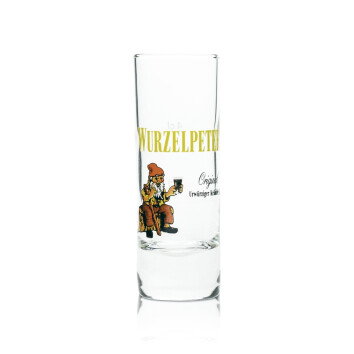 6x Wurzelpeter Lik&ouml;r Glas Shot 2cl + 4cl Schnaps...